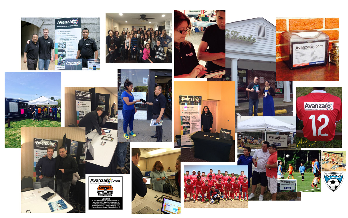 <p>Event signage and materials</p>